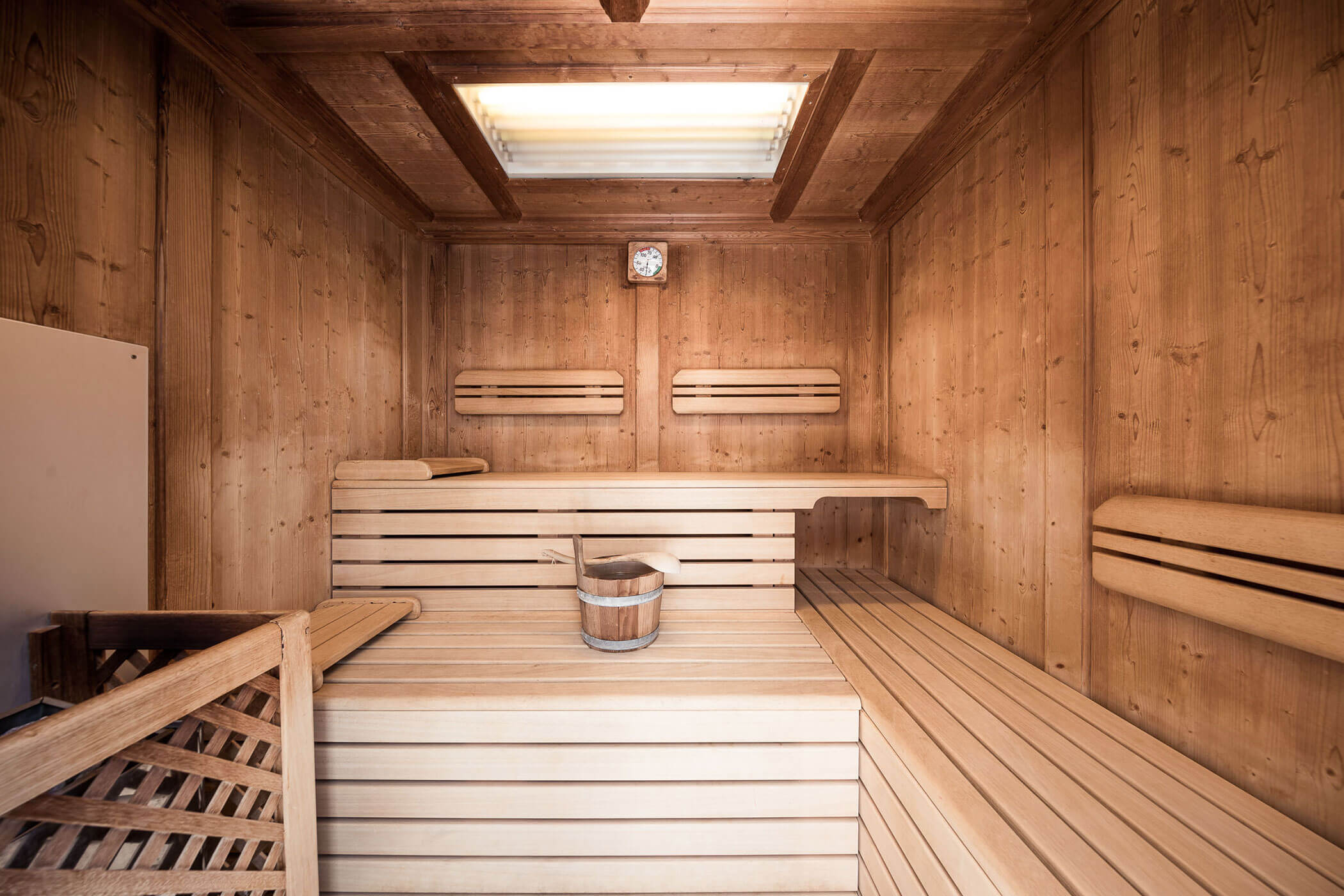 Sauna mit Aufgussbecken -Hotel Alpenhof